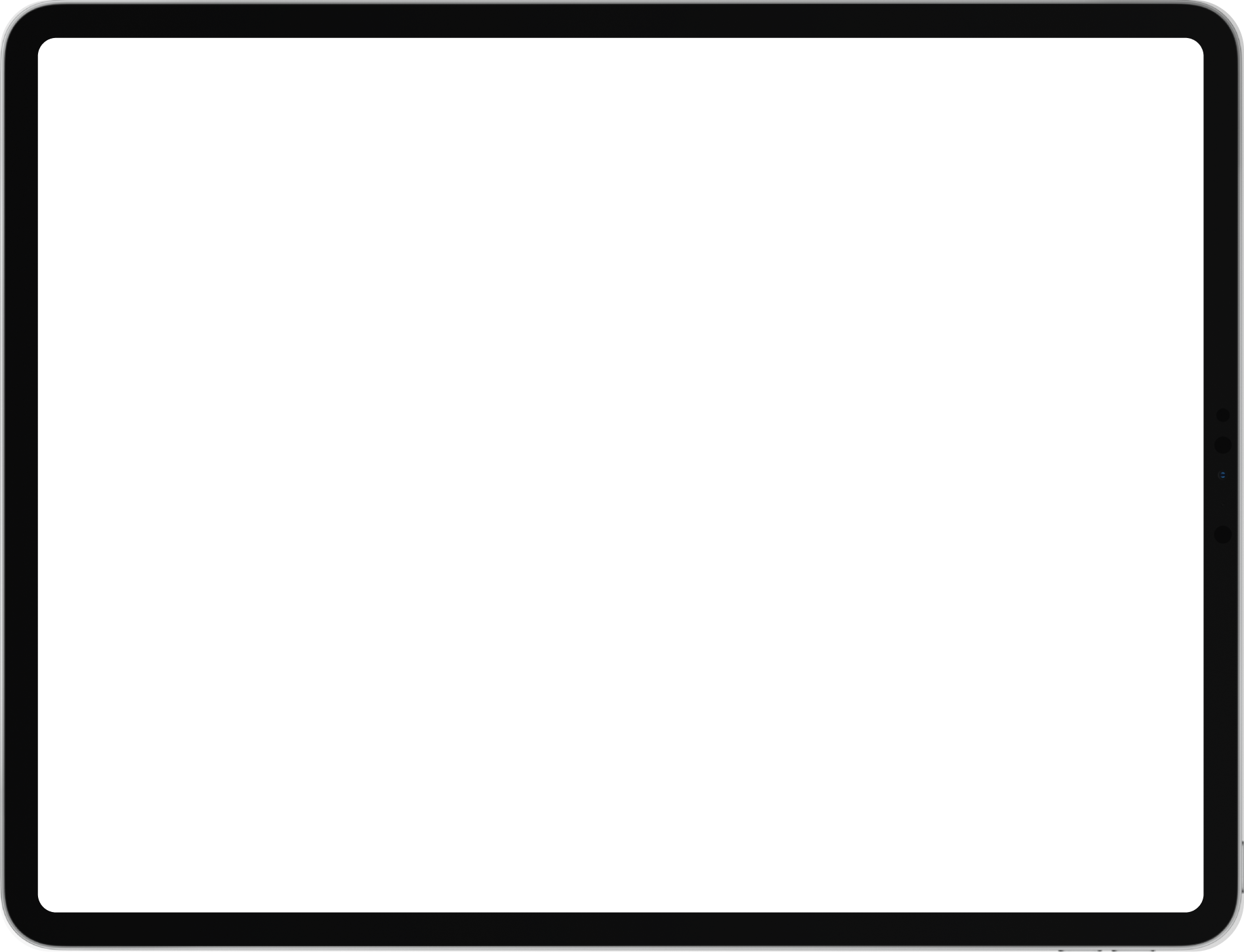 iPad tablet landscape