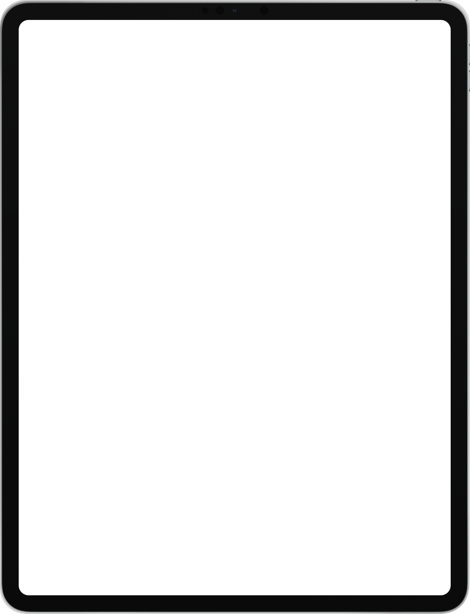 iPad tablet landscape